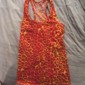 Yellow/Orange Animal Print Tank